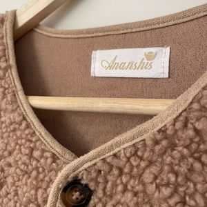 Sleeveless Teddy Bear Jacket